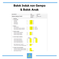 Balok Induk non Gempa dan Balok Anak