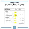Penulangan Tiang Fondasi