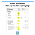 Kolom non Gempa (Persegi dan Persegi Panjang)