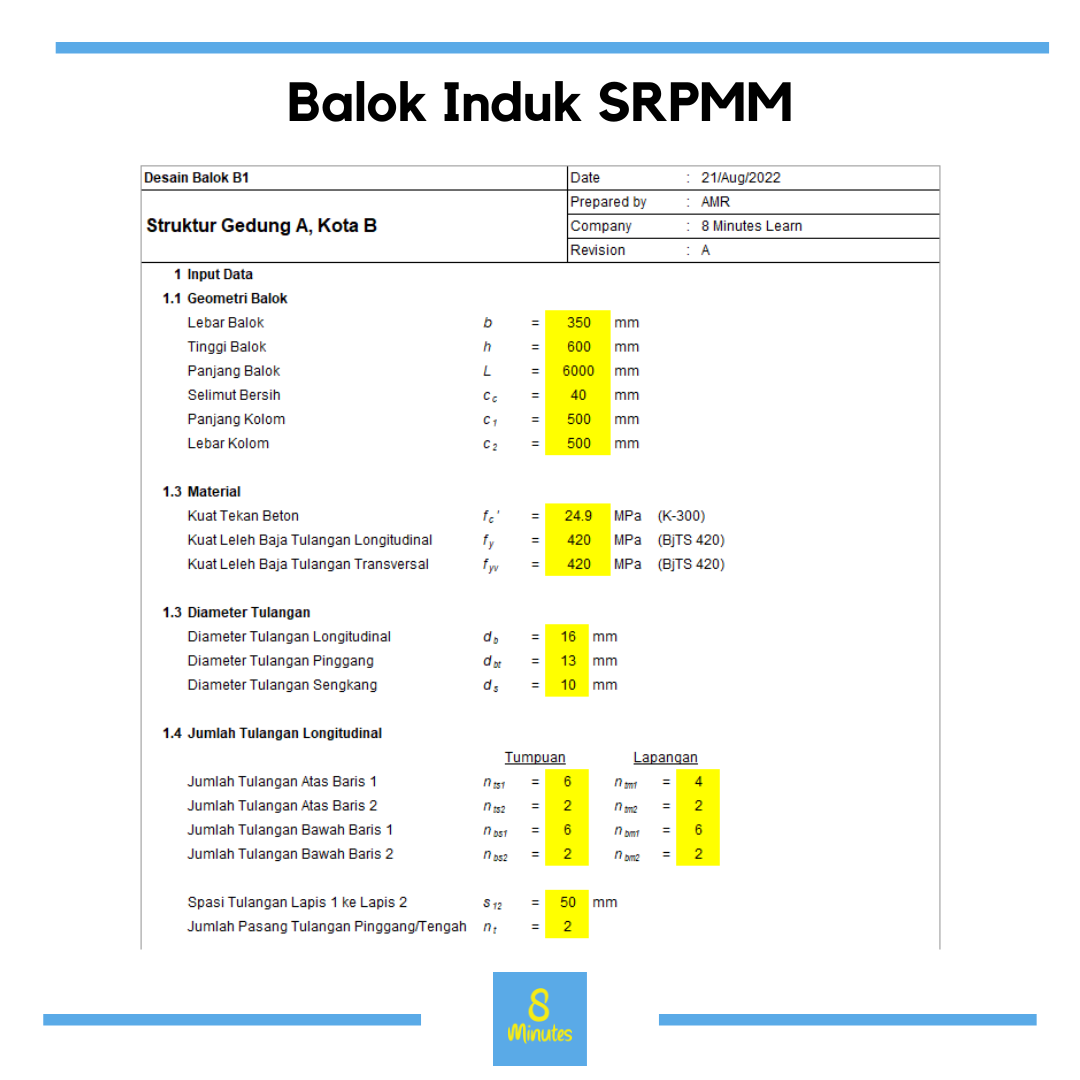 Balok Induk SRPMM